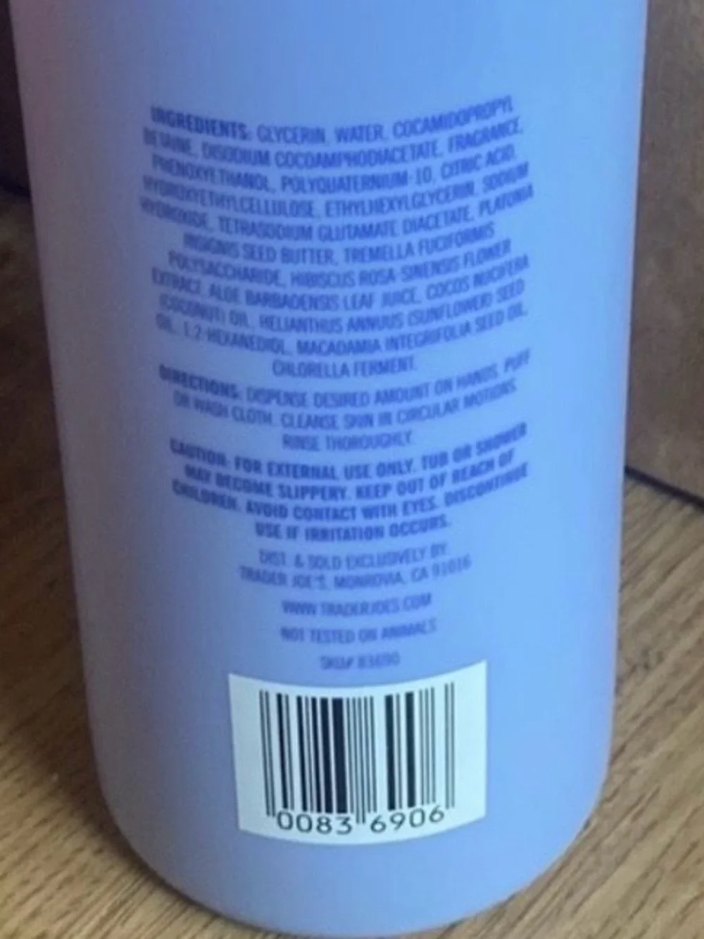 Trader Joe’s Ultra Rich Body Wash Oil - 16oz
